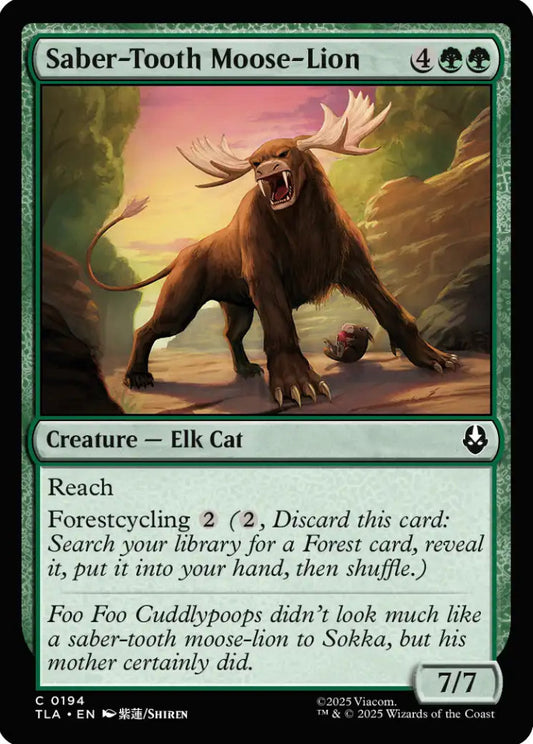 Saber-Tooth Moose-Lion TLA Creature Elk Cat NM