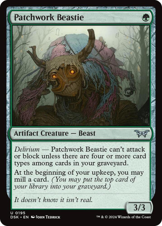 Patchwork Beastie DSK Artifact Creature Beast NM
