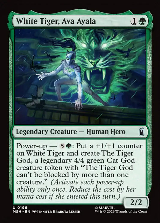 White Tiger, Ava Ayala MSH Legendary Creature Human Hero NM