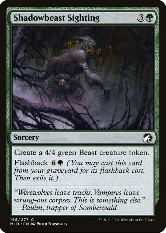 Shadowbeast Sighting MID Sorcery NM