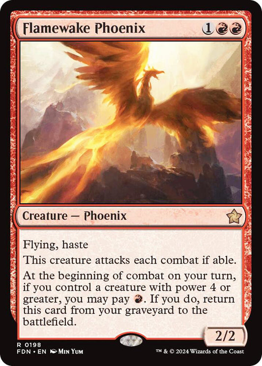 Flamewake Phoenix FDN Creature Phoenix NM