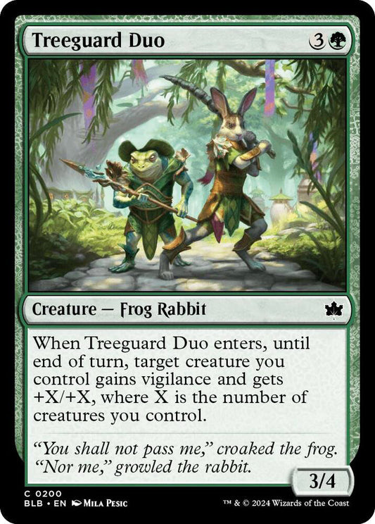 Treeguard Duo BLB Creature Frog Rabbit NM