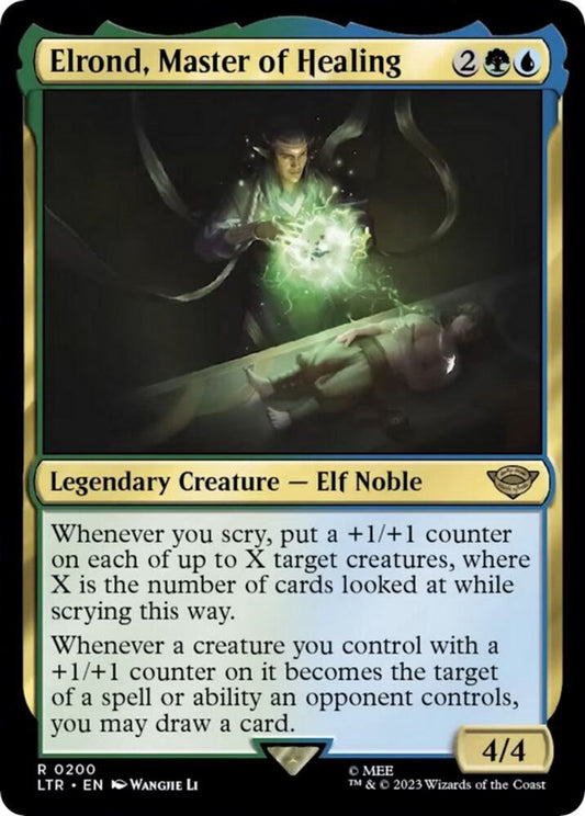 Elrond, Master of Healing LTR Legendary Creature Elf Noble NM