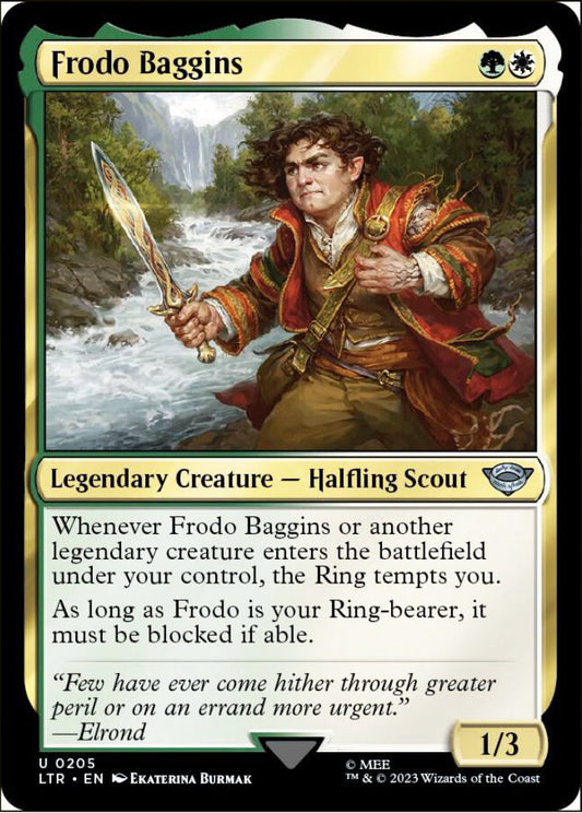 Frodo Baggins LTR Legendary Creature Halfling Scout NM