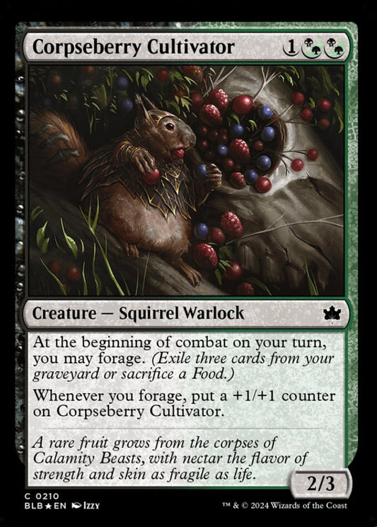 Corpseberry Cultivator BLB Creature Squirrel Warlock *Foil* NM