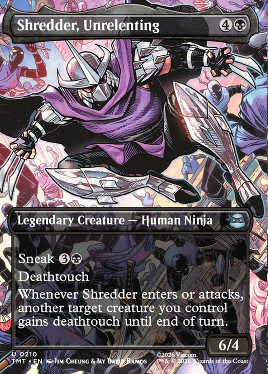 Shredder, Unrelenting TMT Legendary Creature Human Ninja NM
