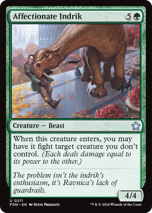 Affectionate Indrik FDN Creature Beast NM