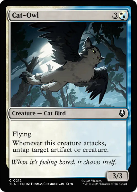 Cat-Owl TLA Creature Cat Bird NM