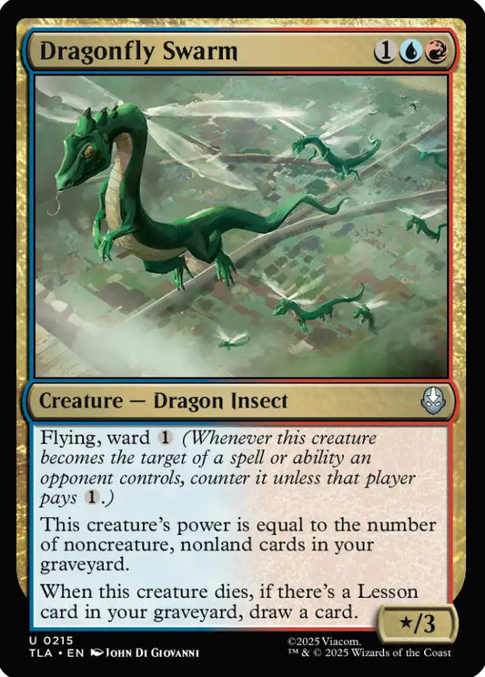 Dragonfly Swarm TLA Creature Dragon Insect NM