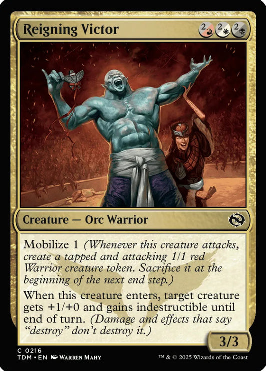 Reigning Victor TDM Creature Orc Warrior NM