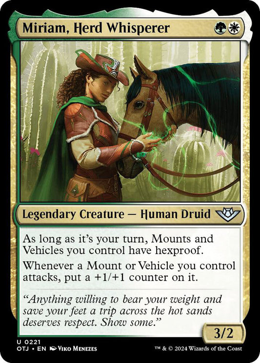 Miriam, Herd Whisperer OTJ Legendary Creature Human Druid NM