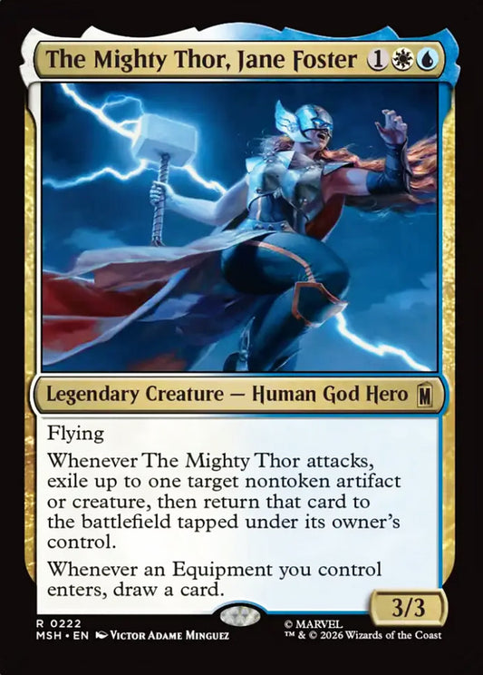 The Mighty Thor, Jane Foster MSH Legendary Creature Human God Hero NM