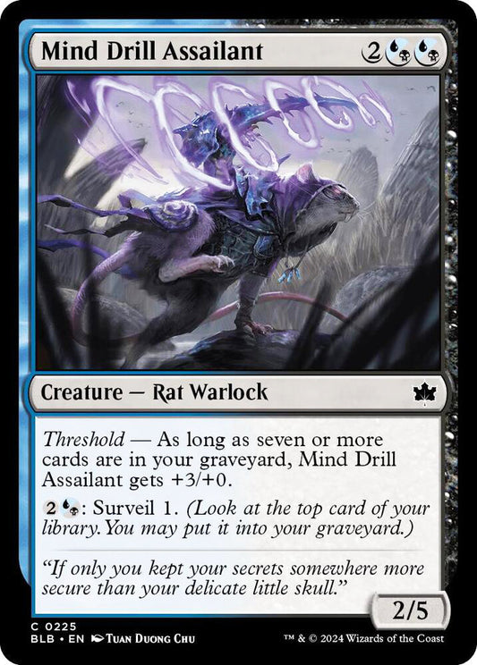 Mind Drill Assailant BLB Creature Rat Warlock NM