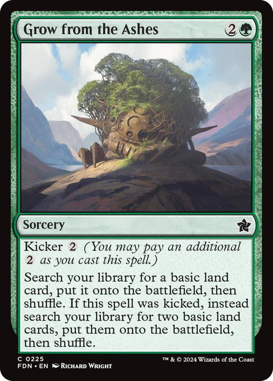 Grow from the Ashes FDN Sorcery *Foil* NM
