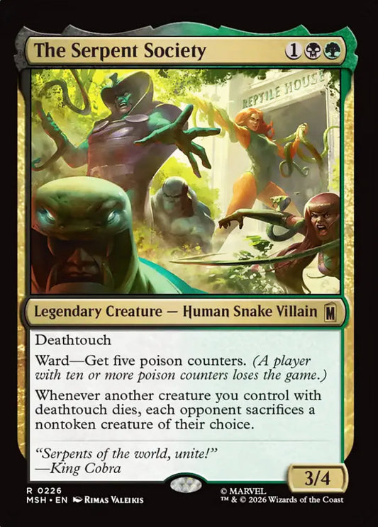 The Serpent Society MSH Legendary Creature Human Snake Villain NM