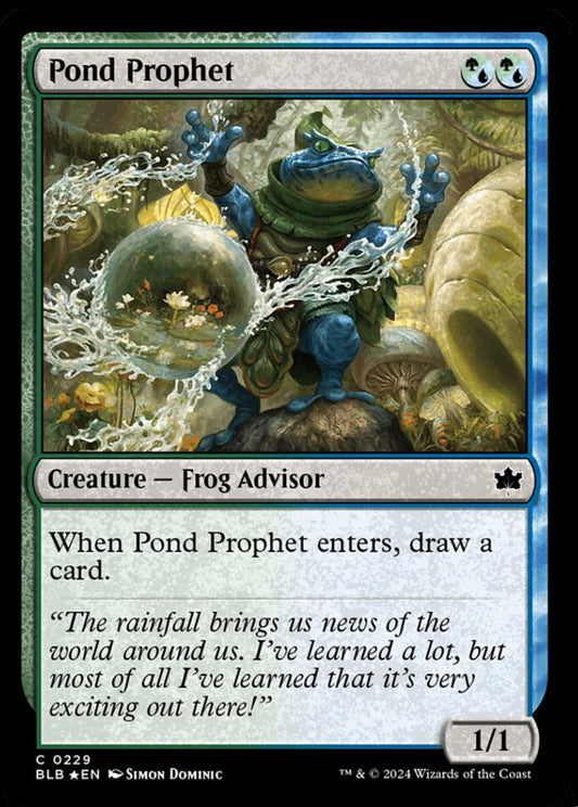 Pond Prophet BLB Creature Frog Advisor *Foil* NM