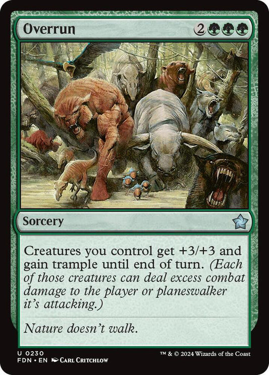 Overrun FDN Sorcery NM