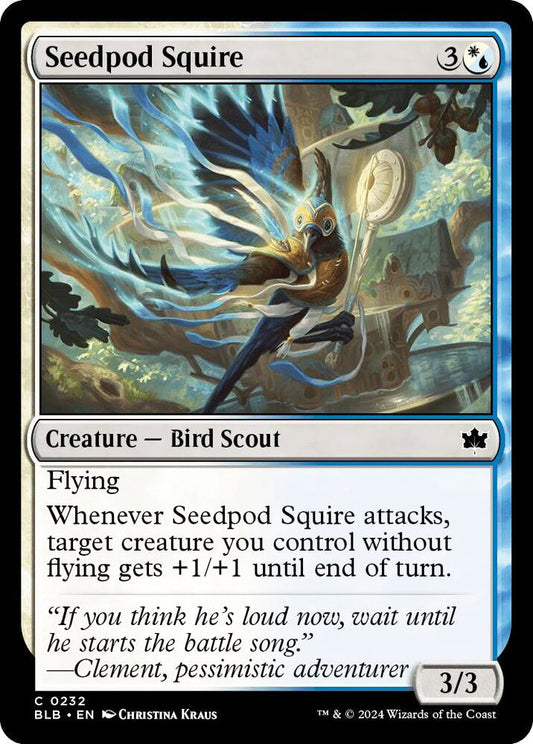 Seedpod Squire BLB Creature Bird Scout NM