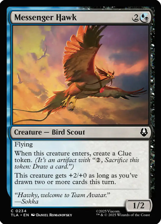 Messenger Hawk TLA Creature Bird Scout NM