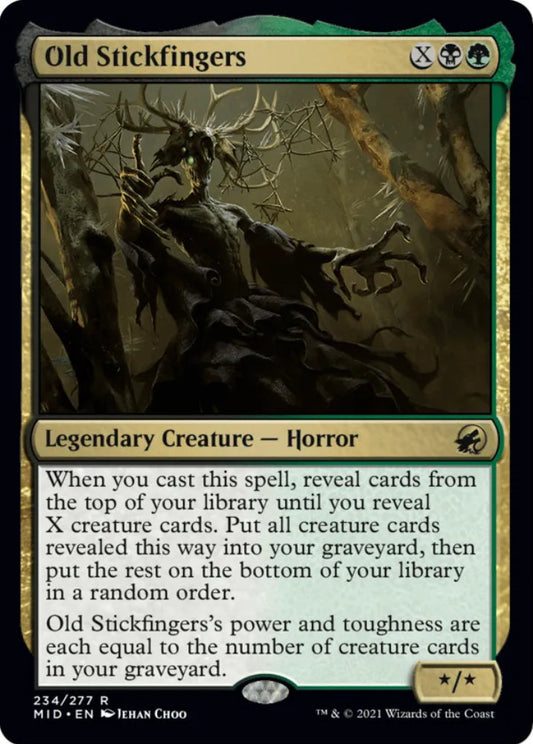 Old Stickfingers MID Legendary Creature Horror NM
