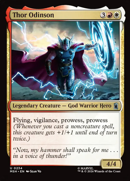 Thor Odinson MSH Legendary Creature God Warrior Hero NM