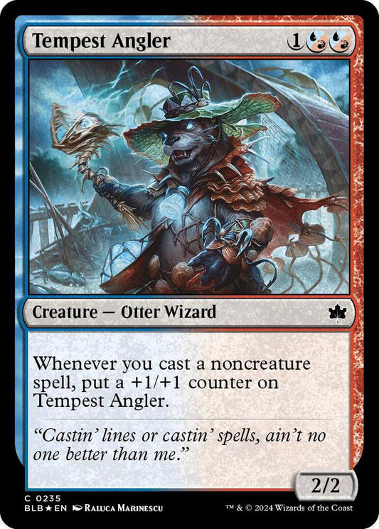 Tempest Angler BLB Creature Otter Wizard *Foil* NM