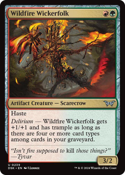 Wildfire Wickerfolk DSK Artifact Creature Scarecrow NM