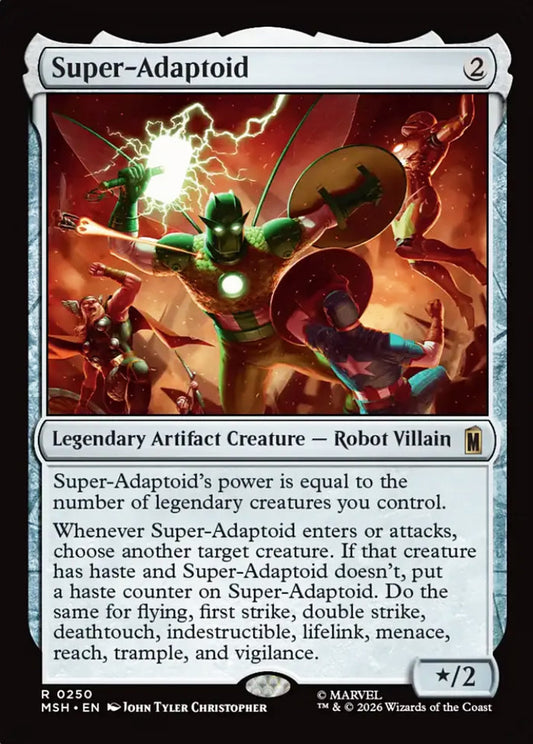 Super-Adaptoid MSH Legendary Artifact Creature Robot Villain NM
