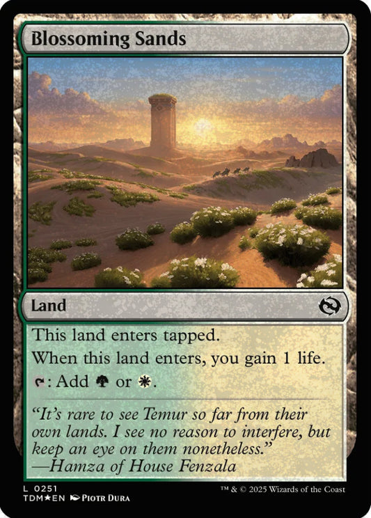 Blossoming Sands TDM Land *Foil* NM
