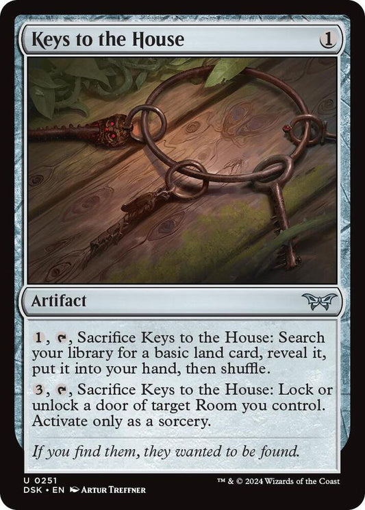 Keys to the House DSK Artifact NM