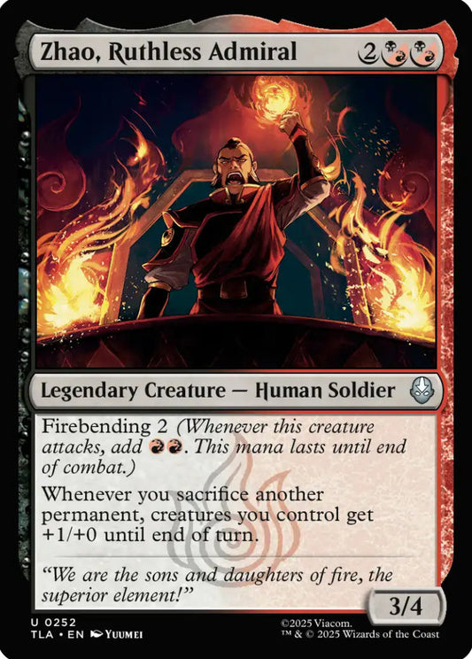 Zhao Ruthless Admiral TLA Legendary Creature Human Soldier NM
