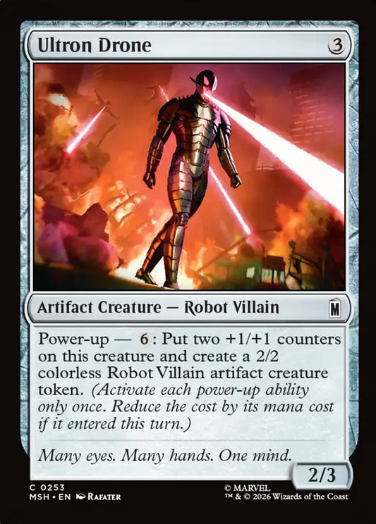 Ultron Drone MSH Artifact Creature Robot Villain NM