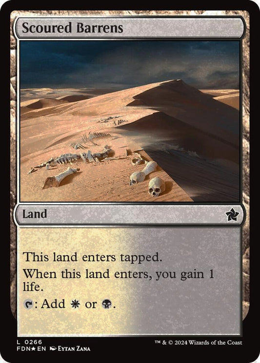 Scoured Barrens FDN Land *Foil* NM