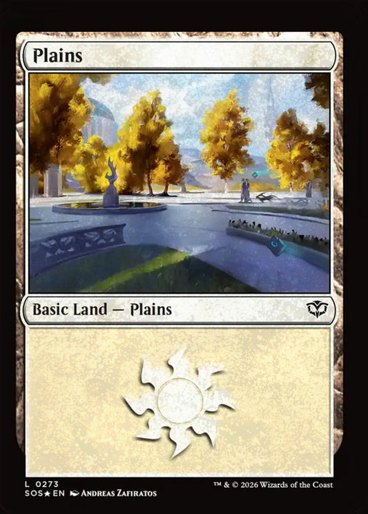 Plains SOS Basic Land Plains *Foil* NM