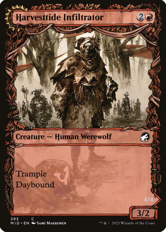 Harvesttide Infiltrator/Harvesttide Assailant MID Creature Human Werewolf/Werewolf NM