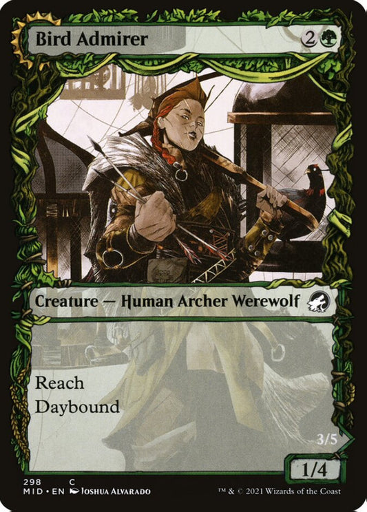 Bird Admirer/Wing Shredder MID Creature Human Archer Werewolf/Werewolf NM