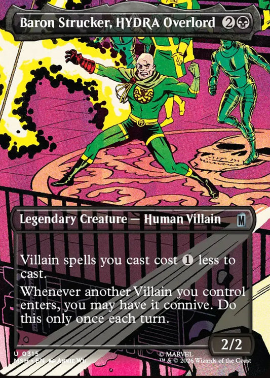 Baron Strucker, HYDRA Overlord MSH Legendary Creature Human Villain NM