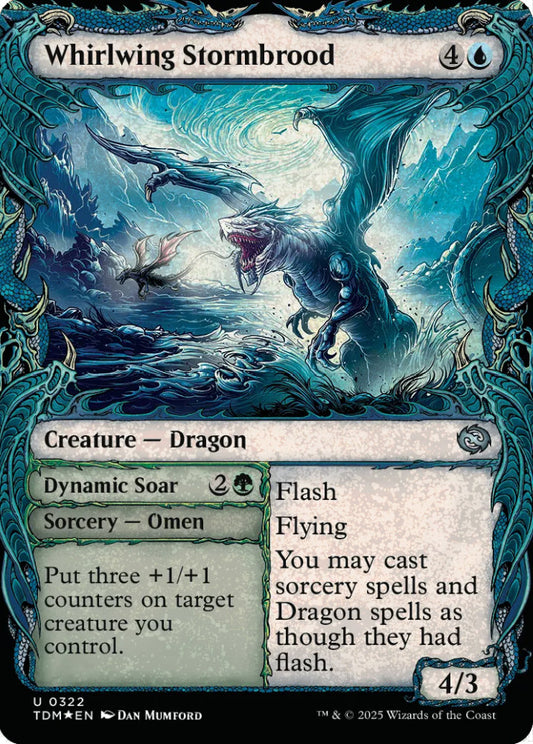 Whirlwing Stormbrood TDM Creature Dragon *Foil* NM