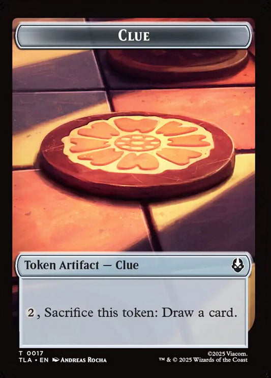 Ally/Clue TLA Token Creature/Token Artifact Ally/Clue NM