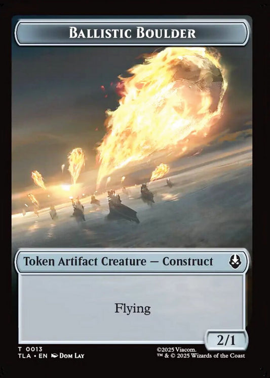 Soldier/Ballistic Boulder TLA Token Creature/Token Artifact Creature Soldier/Construct NM