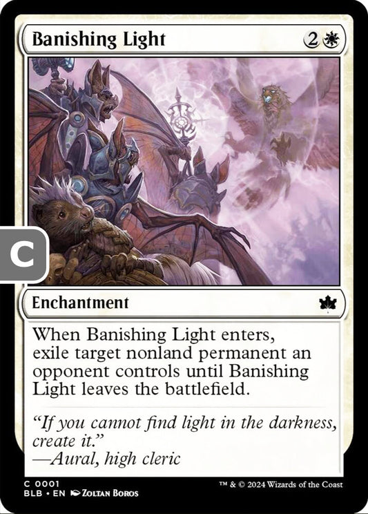 Banishing Light BLB Enchantment  NM