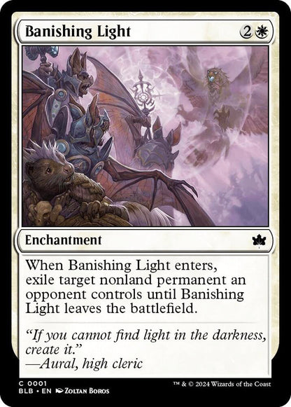 Banishing Light BLB Enchantment  NM