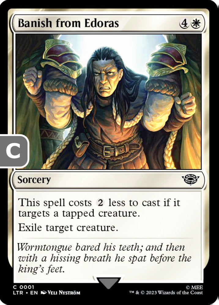 Banish from Edoras LTR Sorcery  NM