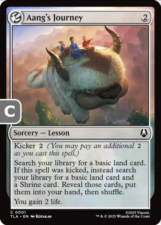 Aang's Journey TLA Sorcery Lesson NM
