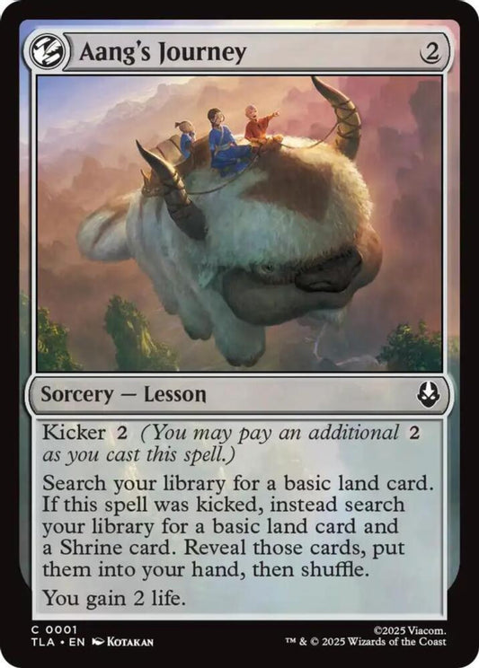 Aang's Journey TLA Sorcery Lesson NM