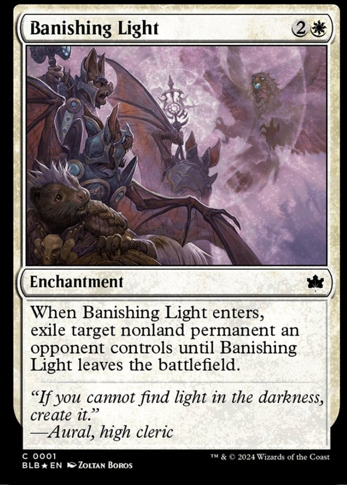 Banishing Light BLB Enchantment  *Foil* NM
