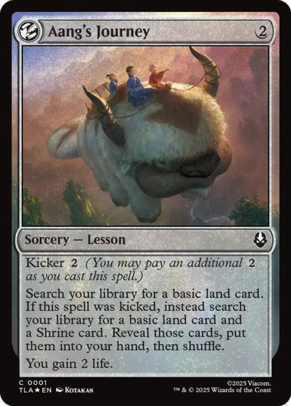 Aang's Journey TLA Sorcery Lesson *Foil* NM