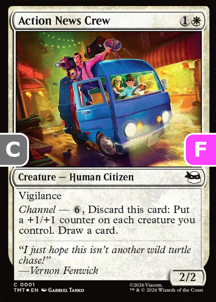 Action News Crew TMT Creature Human Citizen *Foil* NM