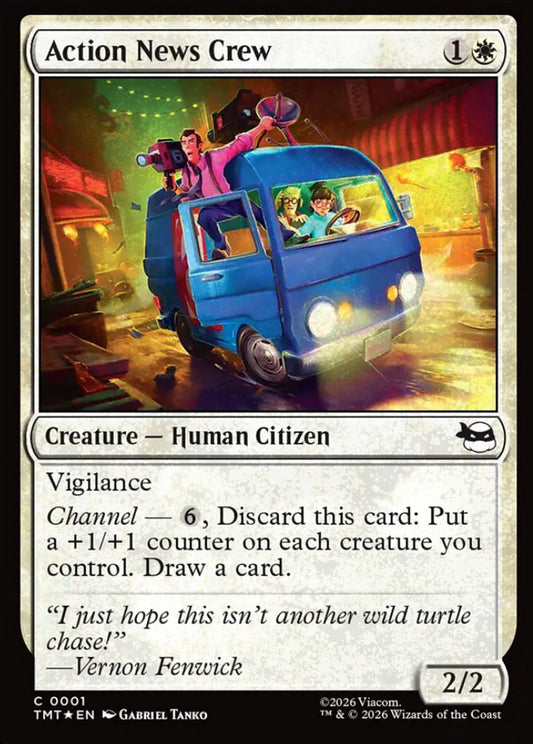Action News Crew TMT Creature Human Citizen *Foil* NM