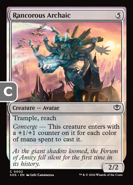 Rancorous Archaic SOS Creature Avatar NM